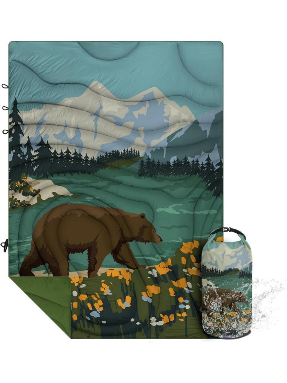 Lightweight Large Puffy Camping Blanket 78"x56" - Perfect for Outdoor Adventures